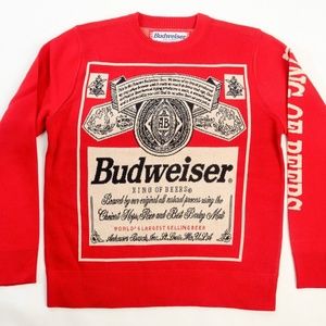 New Collectible Budweiser King of Beers Sweater LG